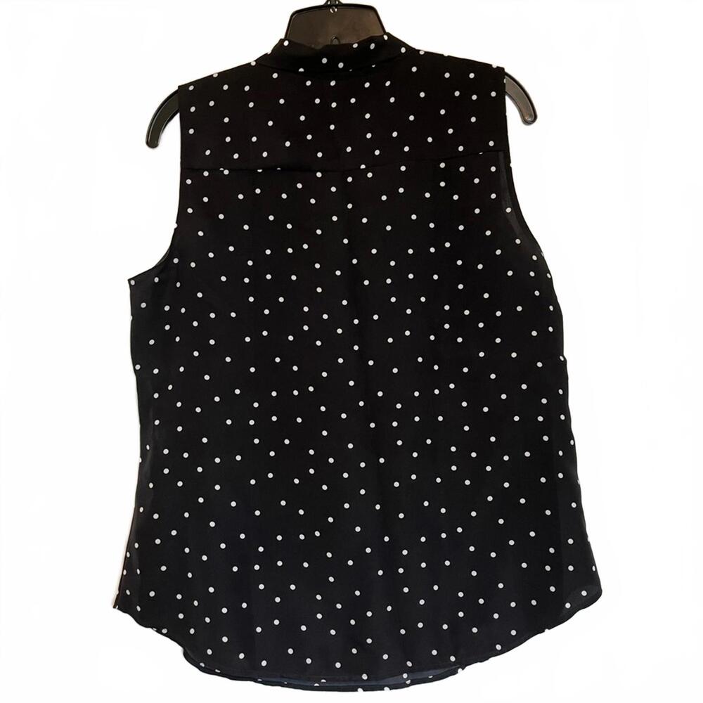 Ann Taylor Polka dot tie blouse - Picture 2 of 2
